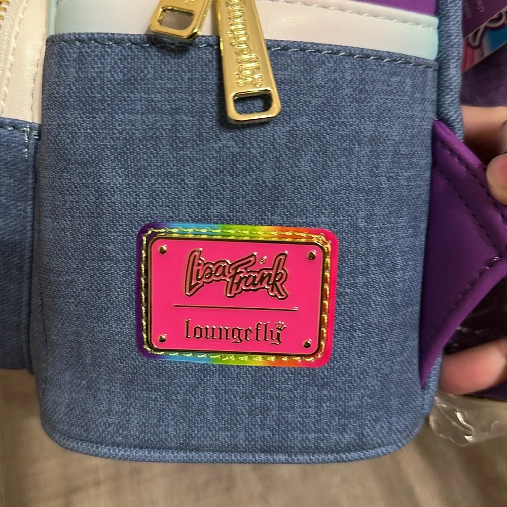 BNWT loungefly backpack Lisa Frank panda painter - Picture 3 of 5